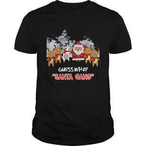 Guess Who Santa Gang And Cow Shirt